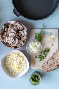 Einfaches Pilz-Sandwich-Rezept für zu Hause Rezepte-SilkesWelt.de