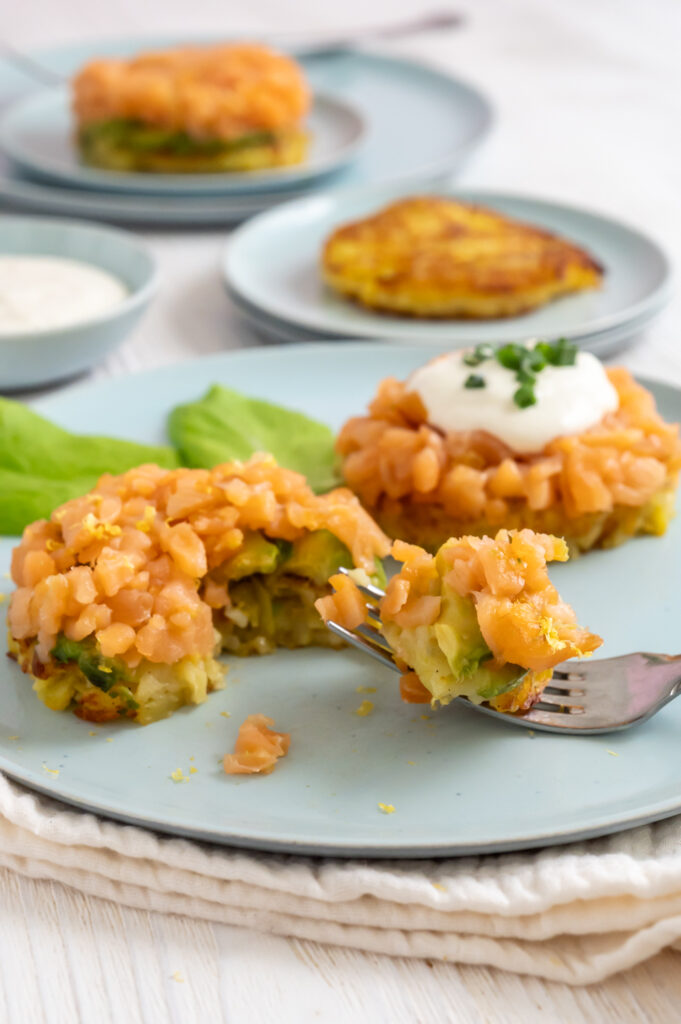 Einfache Rösti mit Lachs selbst machen Rezepte-SilkesWelt.de Einfache Rösti mit Lachs selbst machen Rezepte-SilkesWelt.de