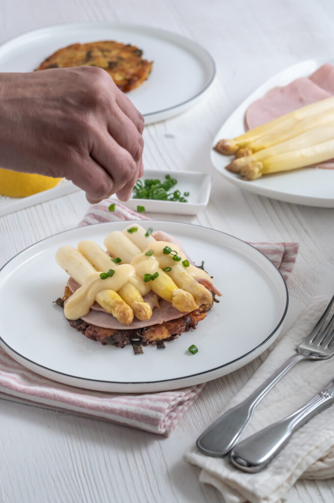 Rösti mit Spargel - Snack Rezept Rezepte-SilkesWelt.de Rösti mit Spargel - Snack Rezept Rezepte-SilkesWelt.de