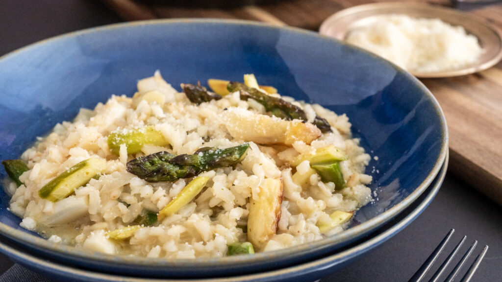 Silkes Spargel-Risotto - einfach schlotzig! Rezepte-SilkesWelt.de
