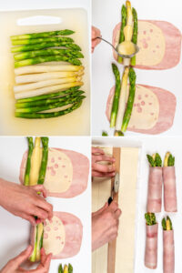 Spargel im Blätterteig mit Schinken und Käse Rezepte-SilkesWelt.de