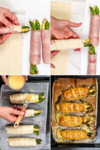 Spargel im Blätterteig mit Schinken und Käse Rezepte-SilkesWelt.de
