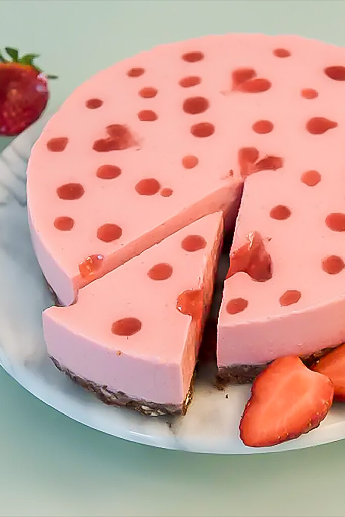 No bake - Erdbeer-Joghurt-Kuchen. Entdecke mein Rezept auf Rezepte-SilkesWelt.de