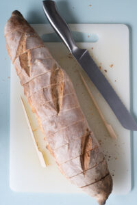 Einfach zu Hause Kräuterbaguette selber machen Rezepte-SilkesWelt.de