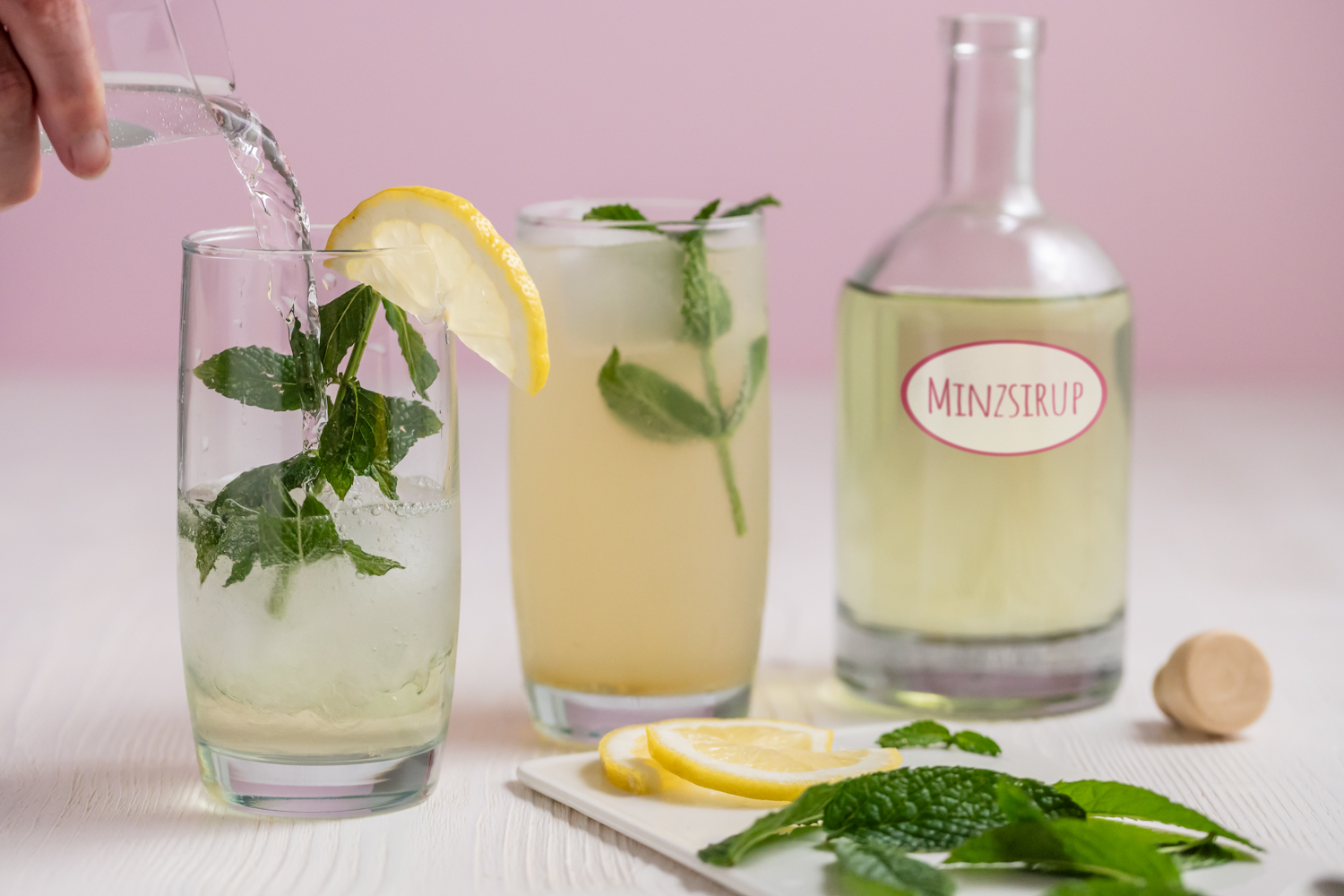 Einfaches Rezept für Minzsirup zum selber machen Rezepte-SilkesWelt.de