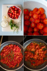 Schnelle Küche - Tomatensauce aus frischen Tomaten Rezepte-SilkesWelt.de