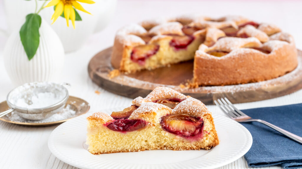 Versunkener Zwetschgenkuchen mit Rührteig Rezepte-SilkesWelt.de