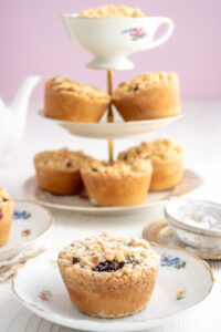 Einfache Zwetschgen-Käsekuchen Muffins Rezepte-SilkesWelt.de Rezept für Zwetschgen-Käsekuchen Muffin