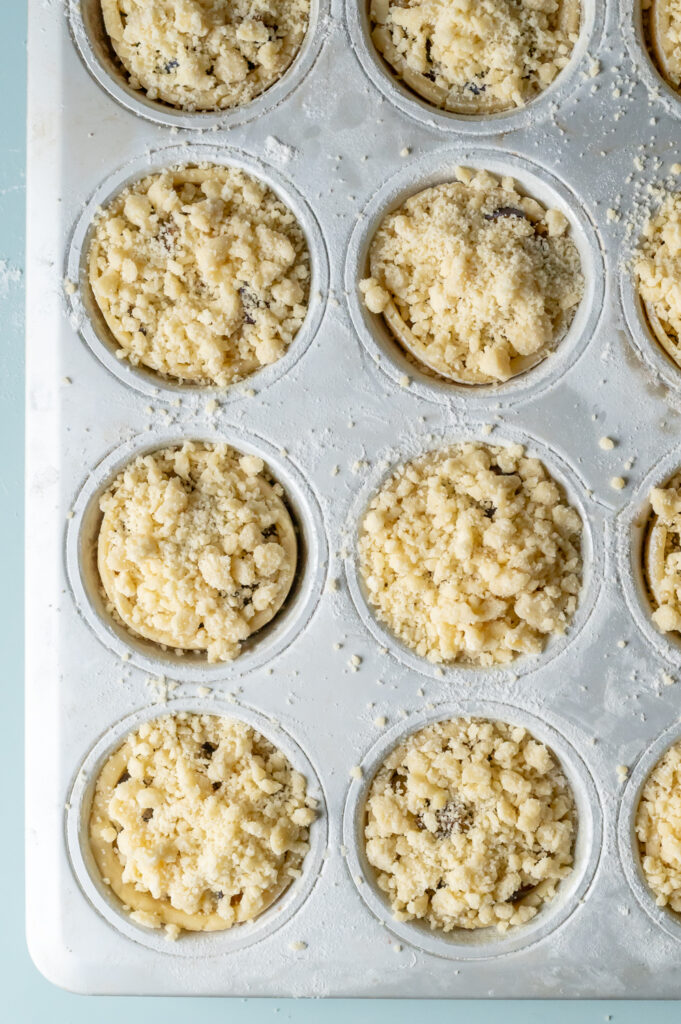 Einfache Zwetschgen-Käsekuchen Muffins Rezepte-SilkesWelt.de Käsekuchen Muffins mit Streusel backen