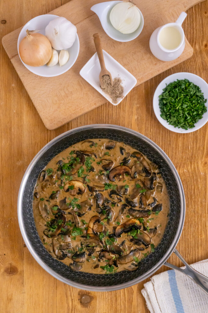 Einfaches Pilzrahmsoße Rezept Rezepte-SilkesWelt.de Einfaches Pilzrahmsoße Rezept